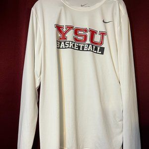YSU basketball long sleeve dri fit top